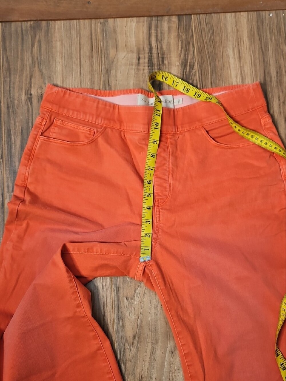 Soft Surroundings Women’s Orange Stretch Pull On Pants Large - Picture 6 of 10